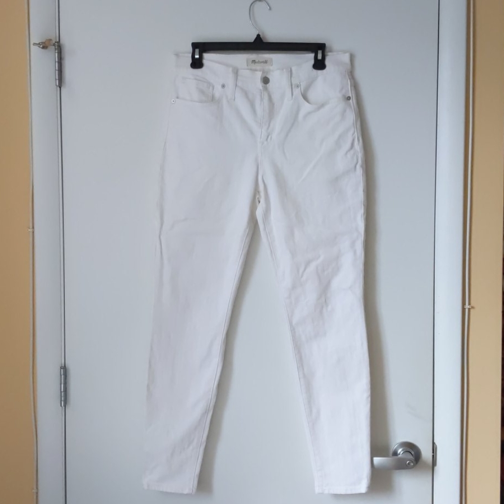 White Madewell 9" Super Skinny Skinny Jean